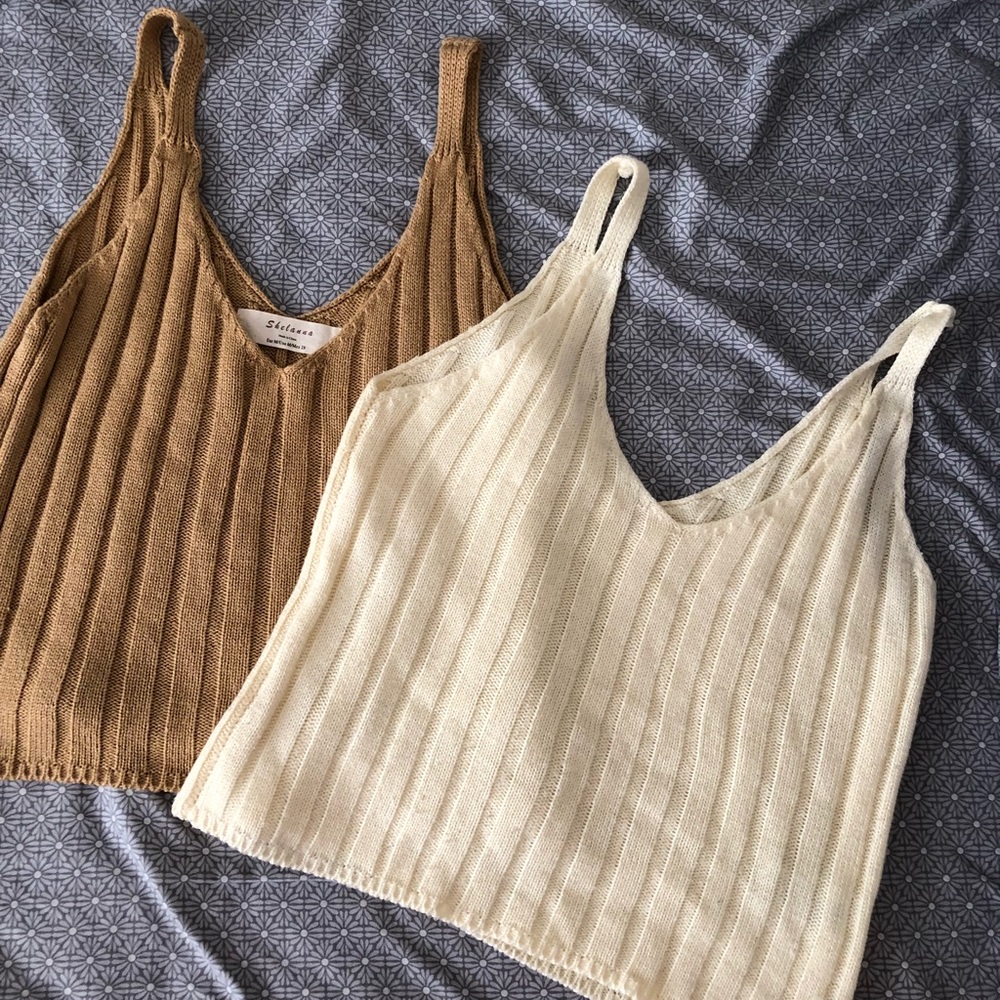 Knit tank tops bundle